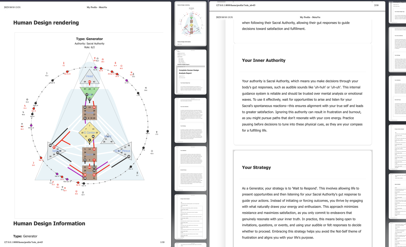 Human Design 报告样例